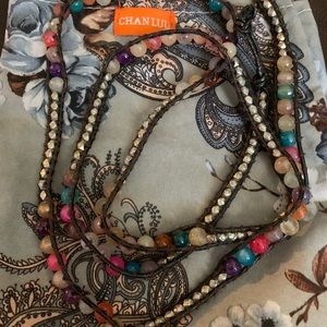 Chan Luu multi colored wrap bracelet